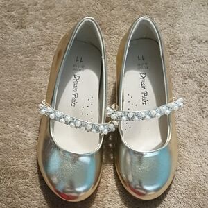 Dream Pairs Shimmering Gold Kids Dress Shoes